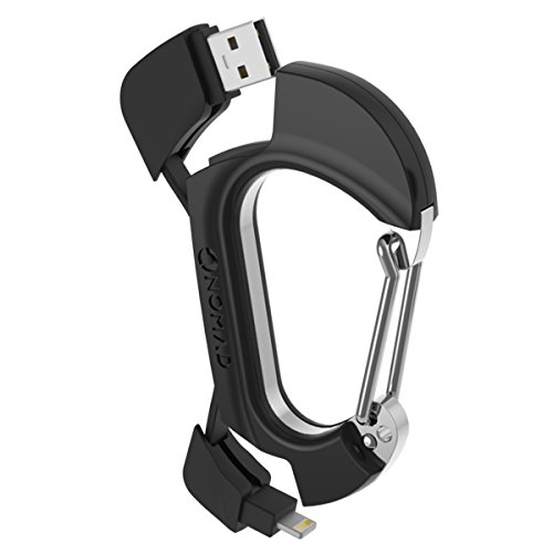 Nomadclip USB-Ladekabel Karabiner Clip